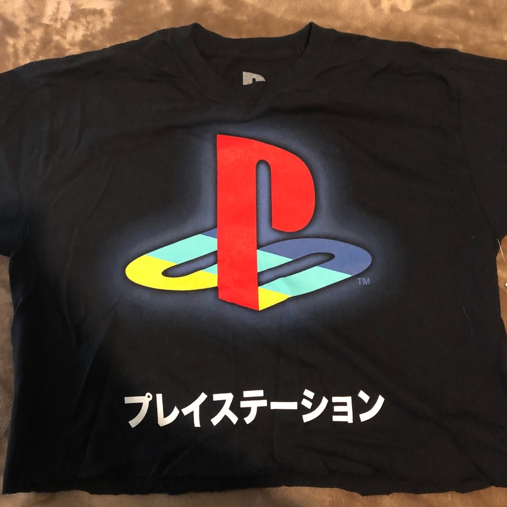 Black/Red Playstation Logo Top. Never Worn.